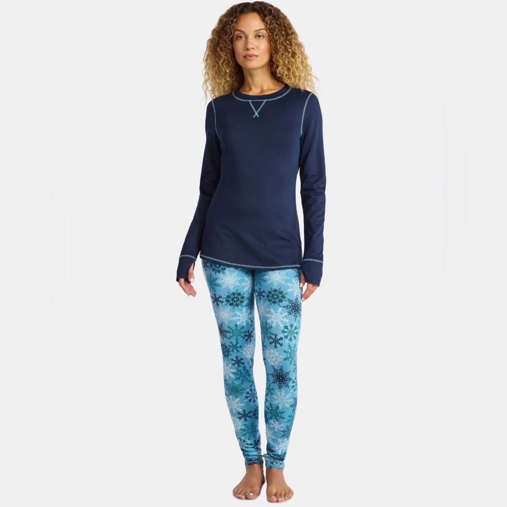 ClimateRight by Cuddl Duds Top and Leggings Set, 2-Piece